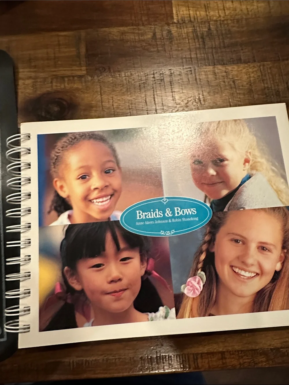 Braids & Bows Kids Hairstyling Book - White Cover with Teal Logo